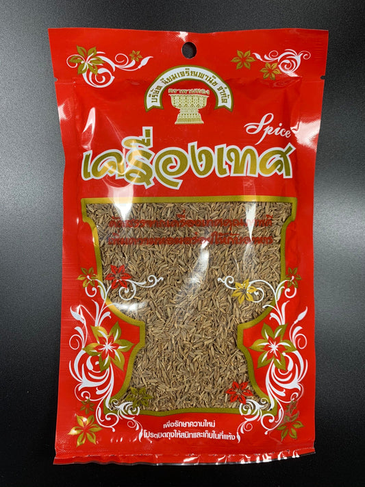 ยี่หร่า 100 กรัม ตราพานทอง เทียนขาว Cumin 100g - Niyomherb