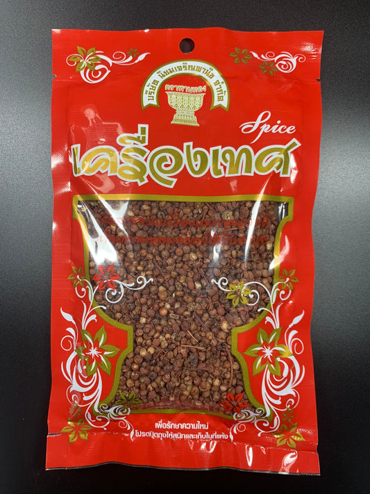 พริกหอม 100 กรัม ตราพานทอง พริกไทยเสฉวน ชวงเจีย Sichuan pepper - Niyomherb